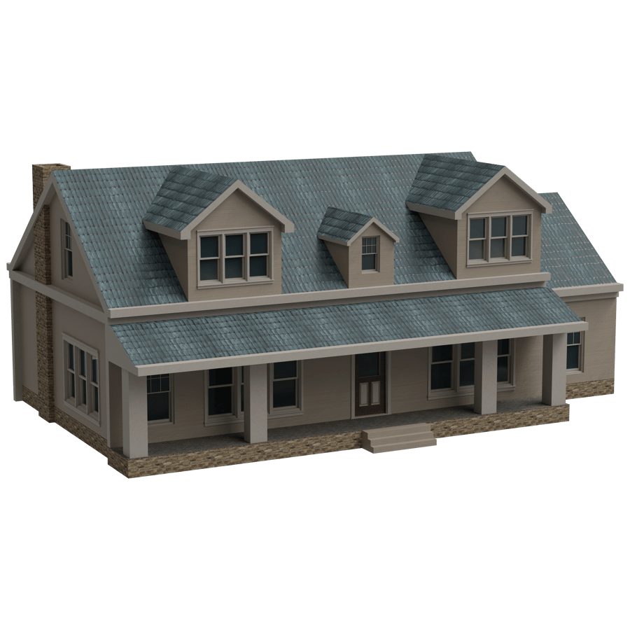 Low Rise Buildings 3D Model - A23D
