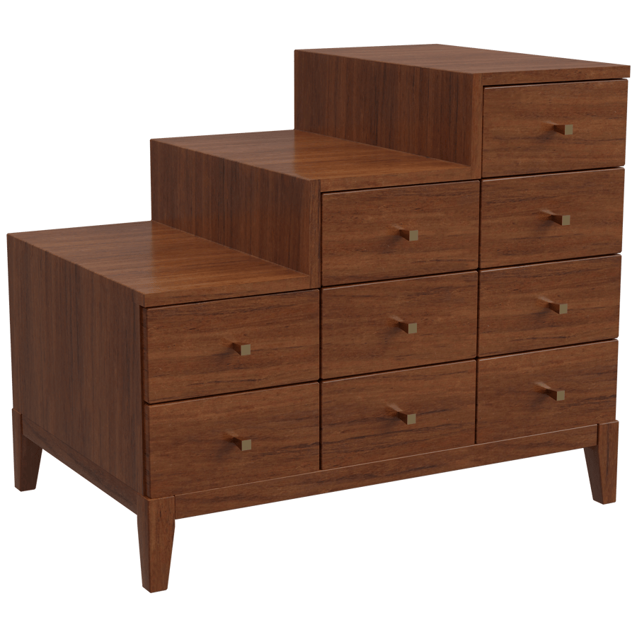 Chest of Drawers & Side Cabinet 3D Model - A23D