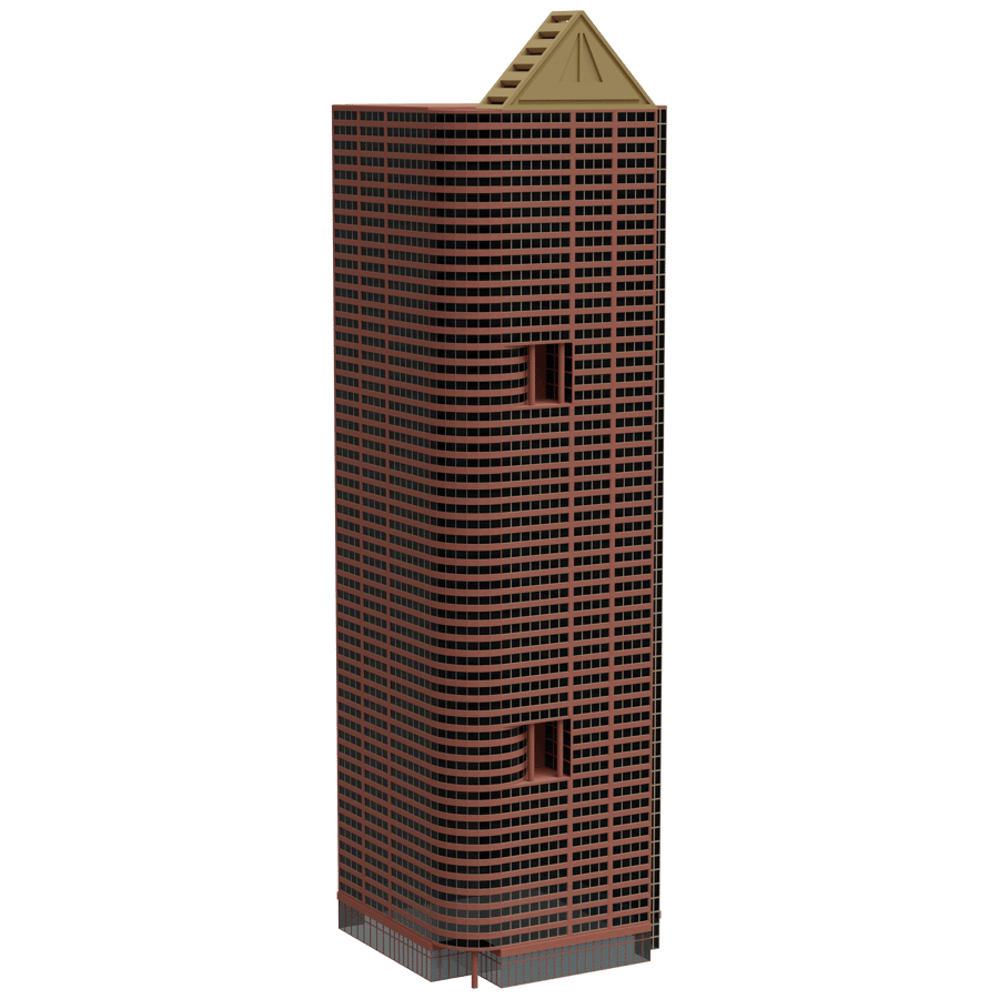 High Rise Building 3D Model - A23D