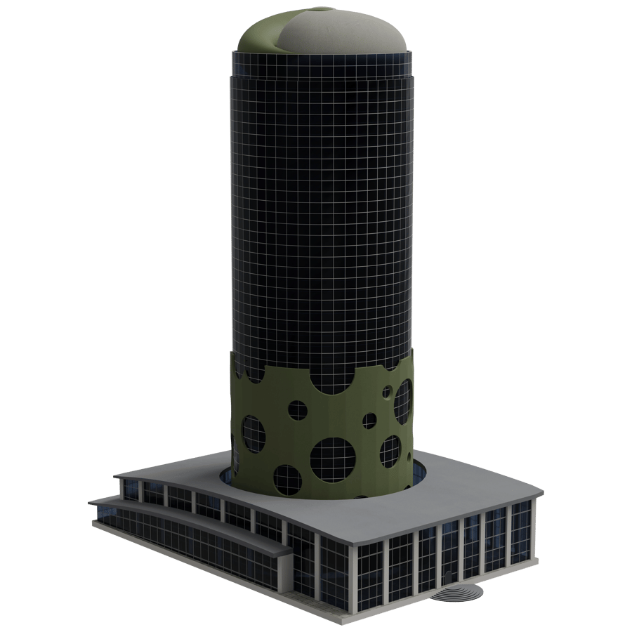 High Rise Buildings 3D Model - A23D