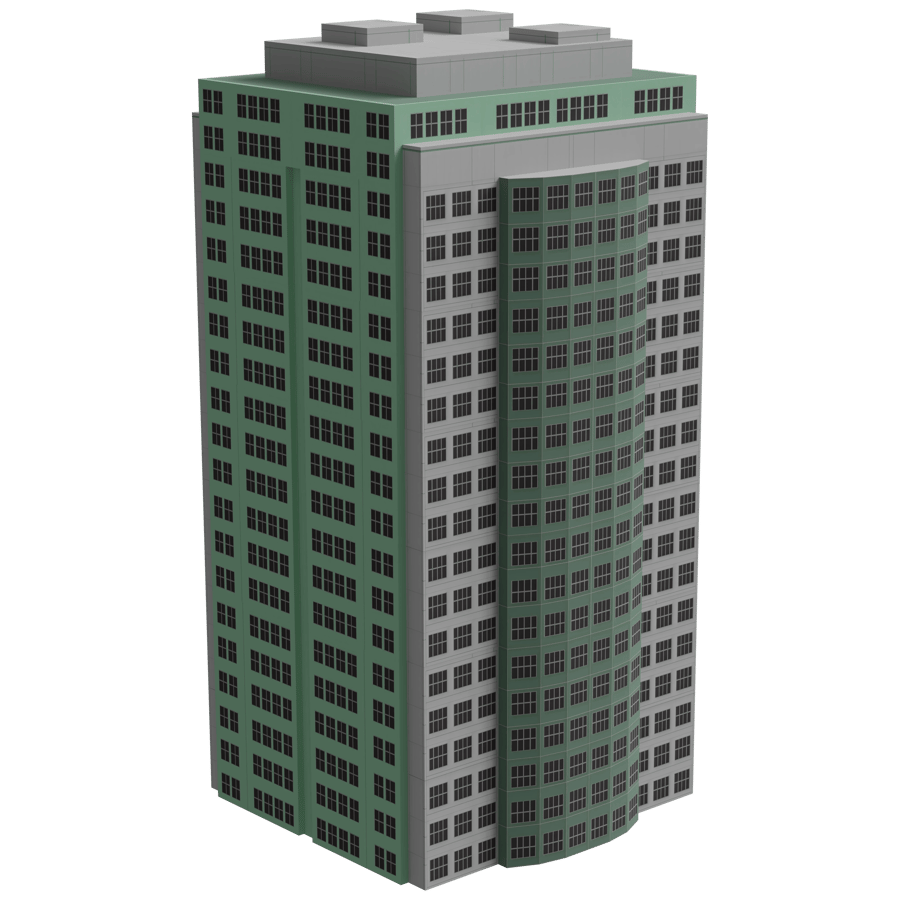 High Rise Building 3D Model - A23D