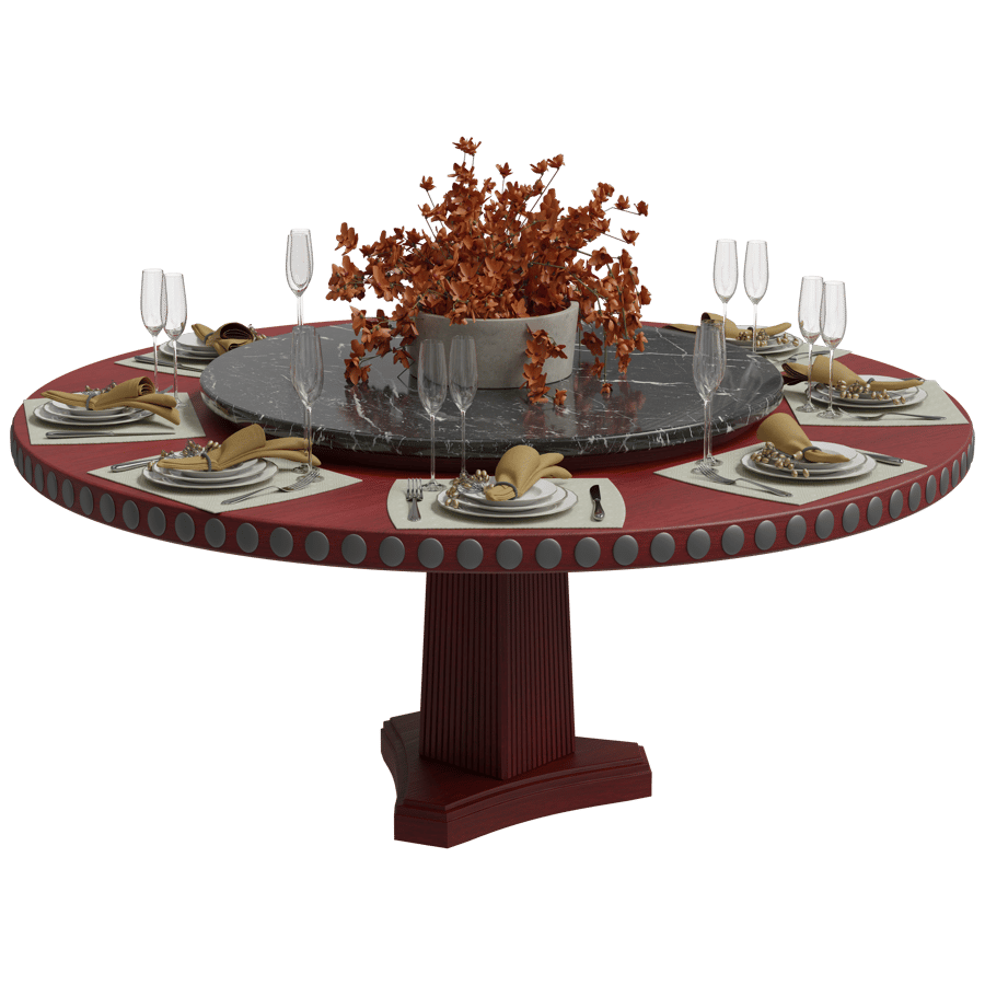 Dining Table 3D Model - A23D