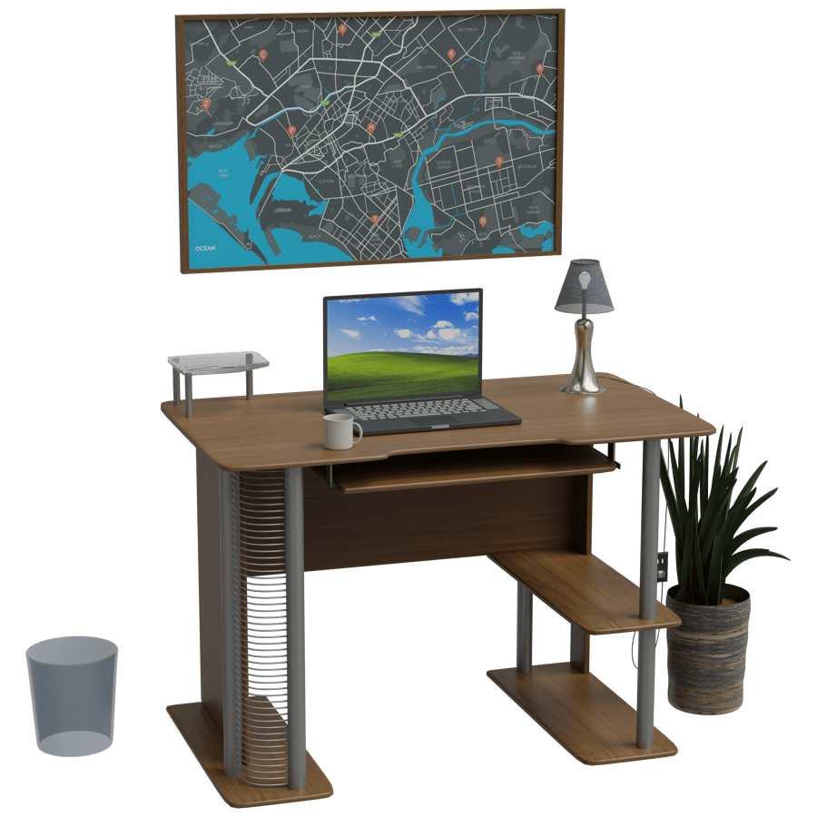 Study Table 3D Model - A23D