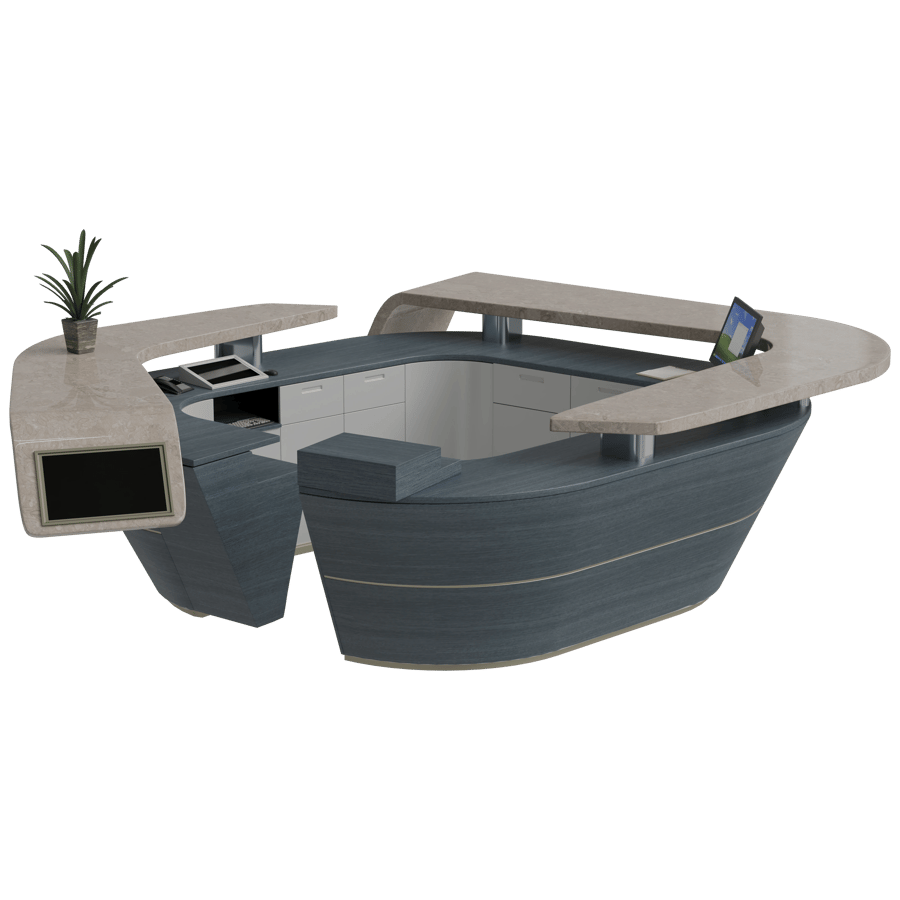 Reception Table 3D Model - A23D