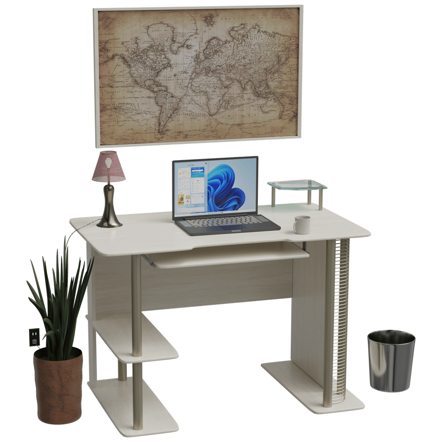 Study Table 3D Model - A23D