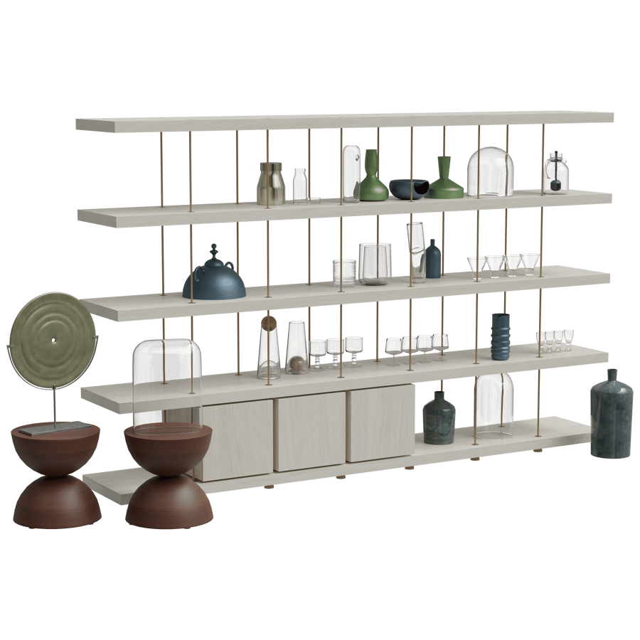 Crockery Display Rack 3D Model - A23D