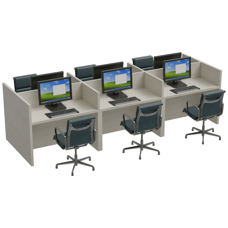 Workstation 3D Model - A23D