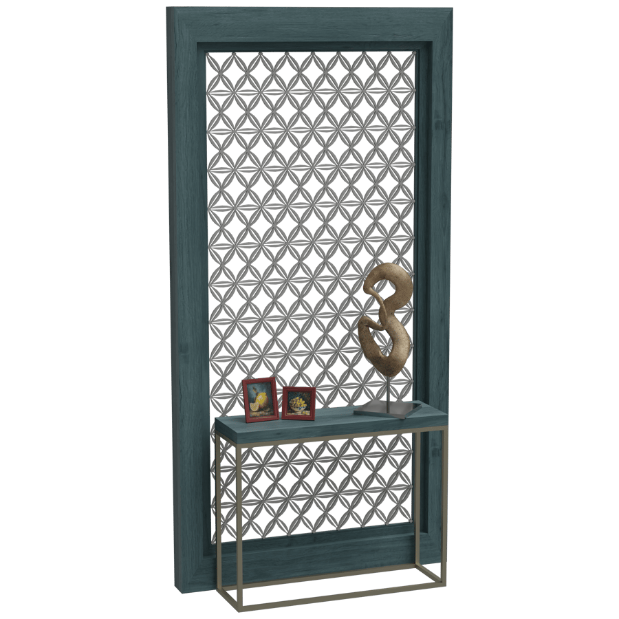 Console Table with Partition Panel 3D Model - A23D