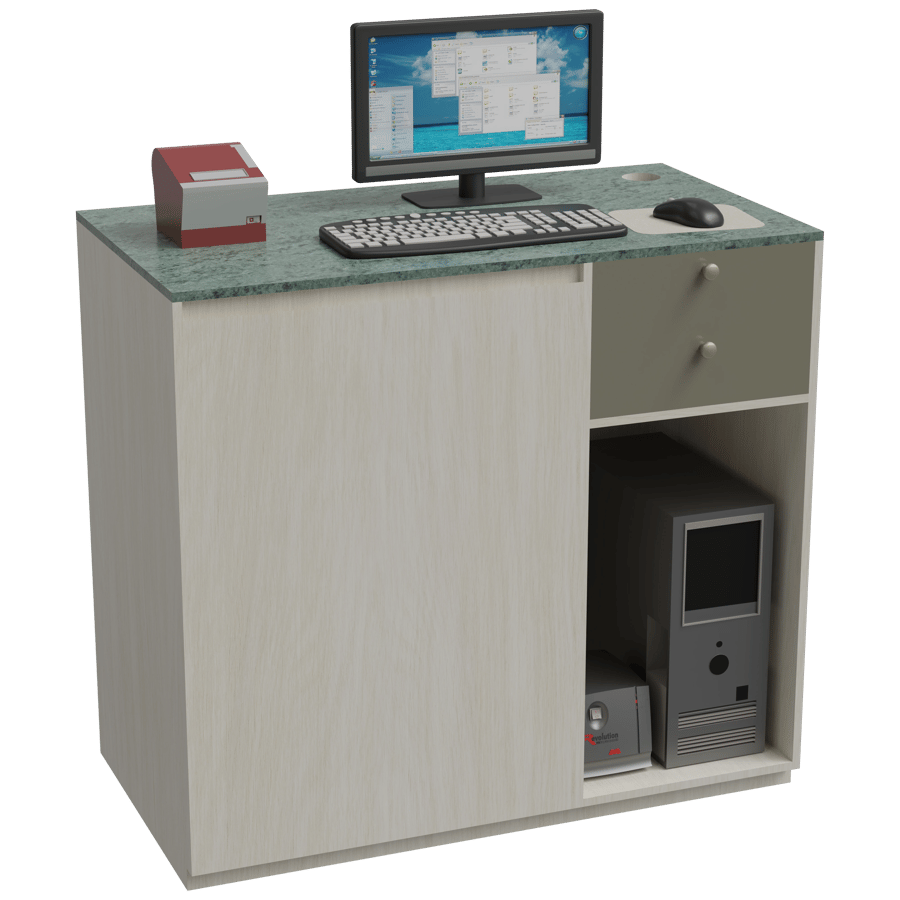 Study Table 3D Model - A23D