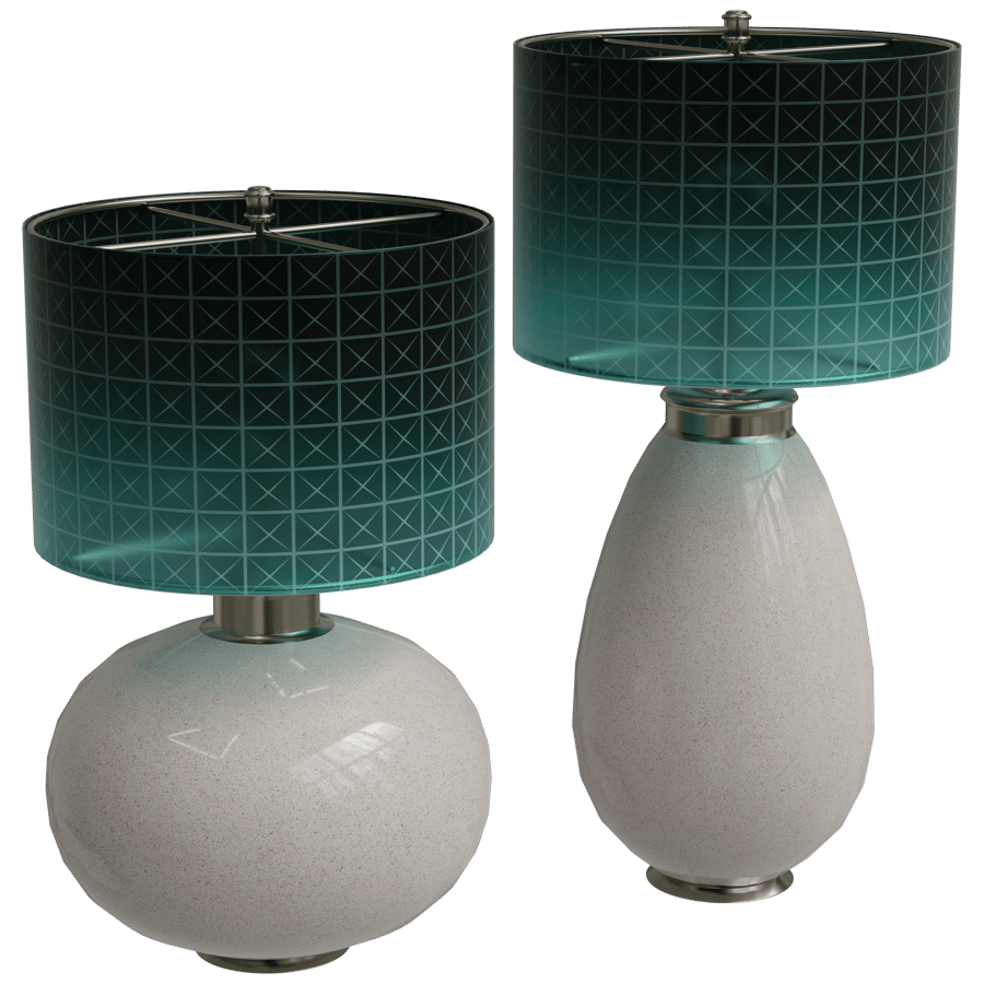 Patterned Table Lamp 3D Model - A23D