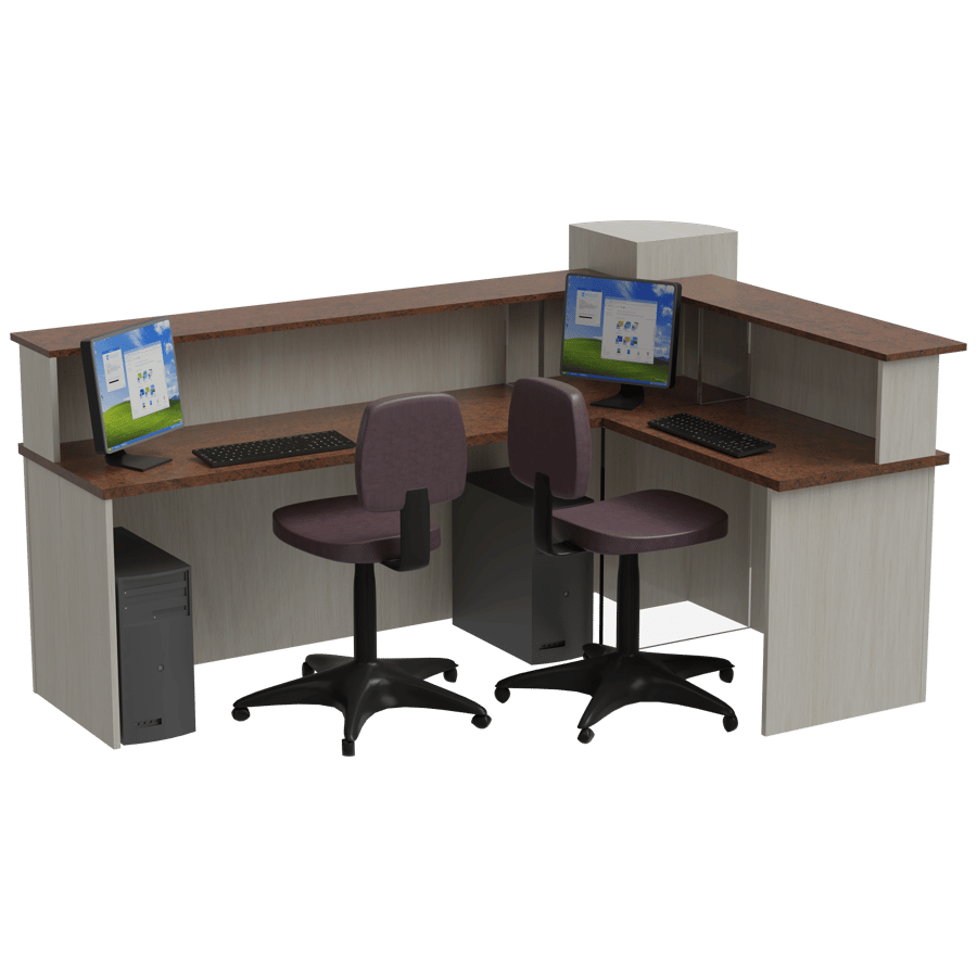 Workstation 3D Model - A23D