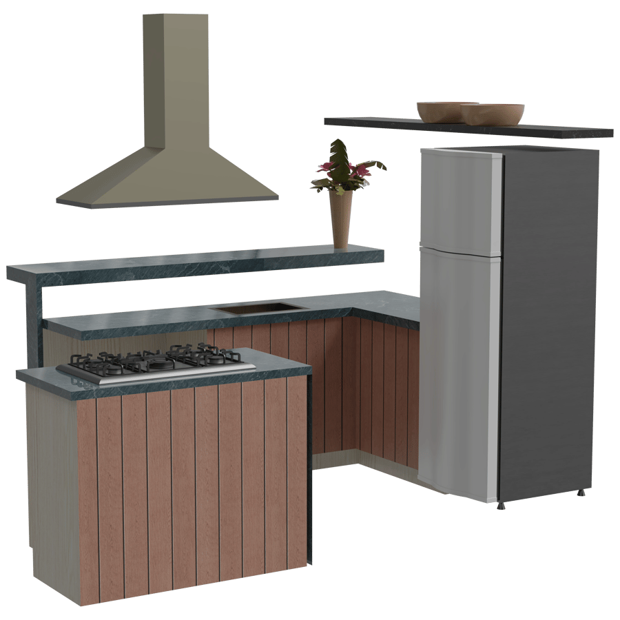 Kitchen Rack 3D Model - A23D