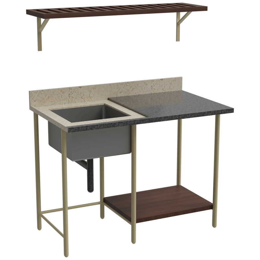 Kitchen Rack 3D Model - A23D