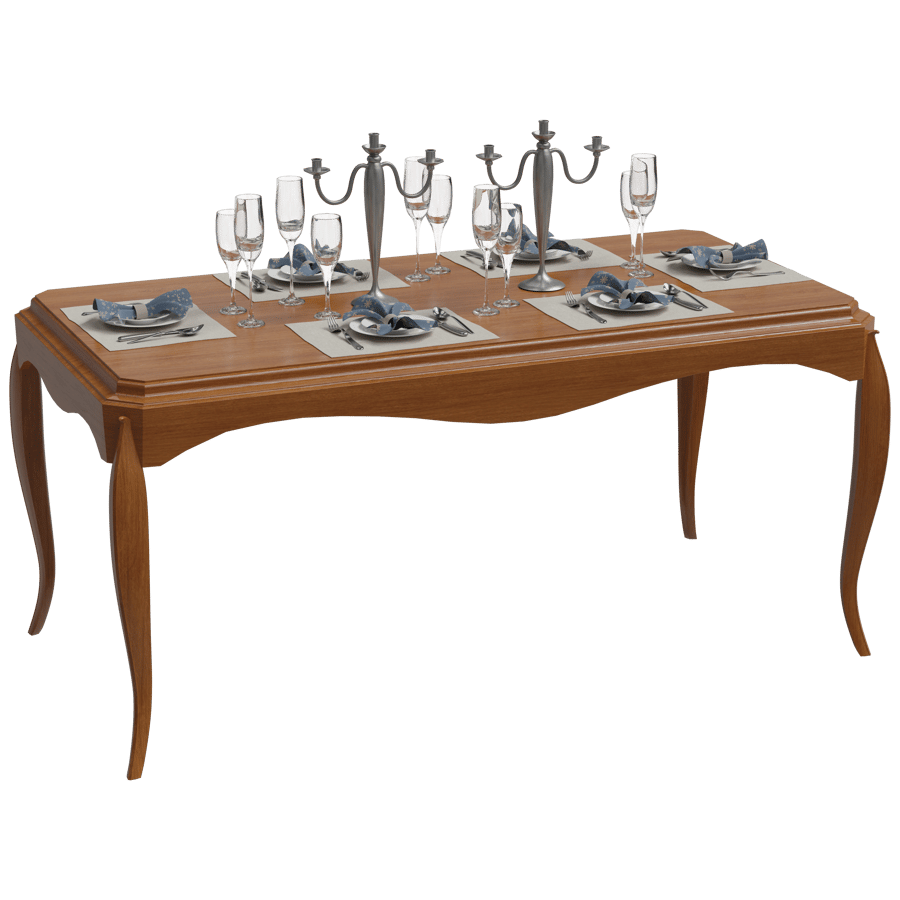 Dining Table 3D Model - A23D