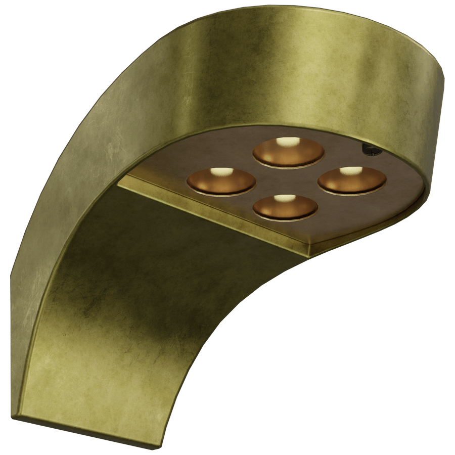 Curved Led Fixture 3D Model - A23D