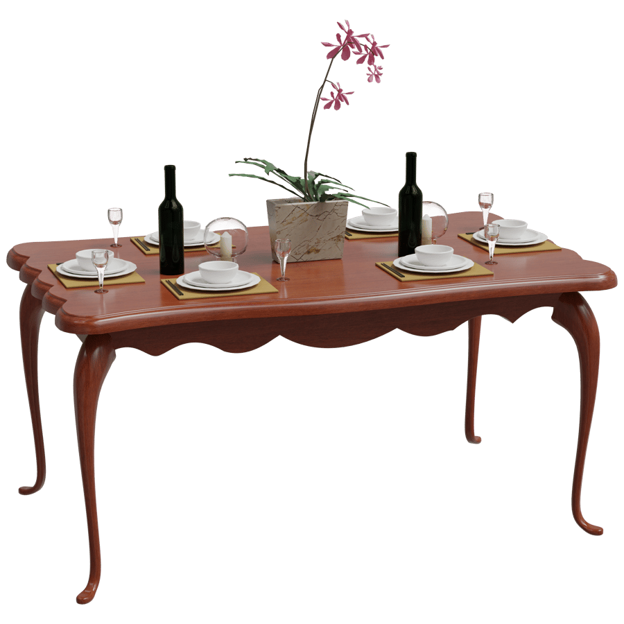 Dining Table 3D Model - A23D