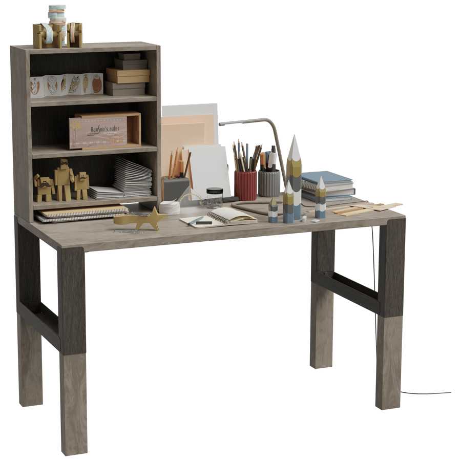 Study Table 3D Model - A23D