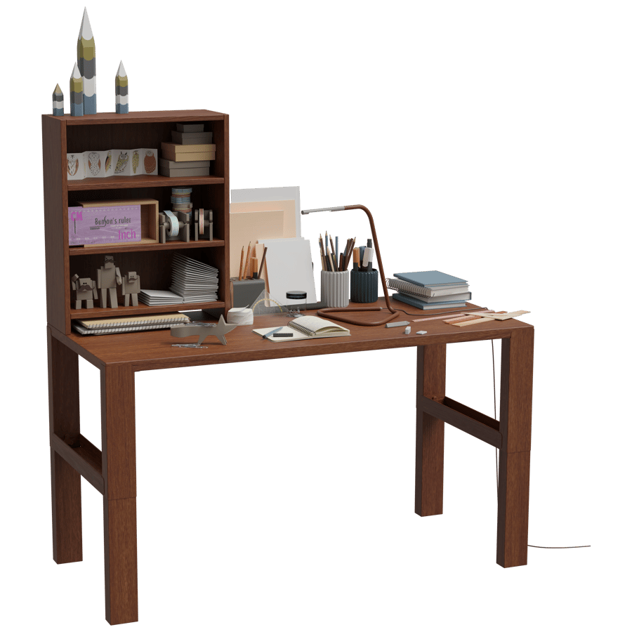 Study Table 3D Model - A23D