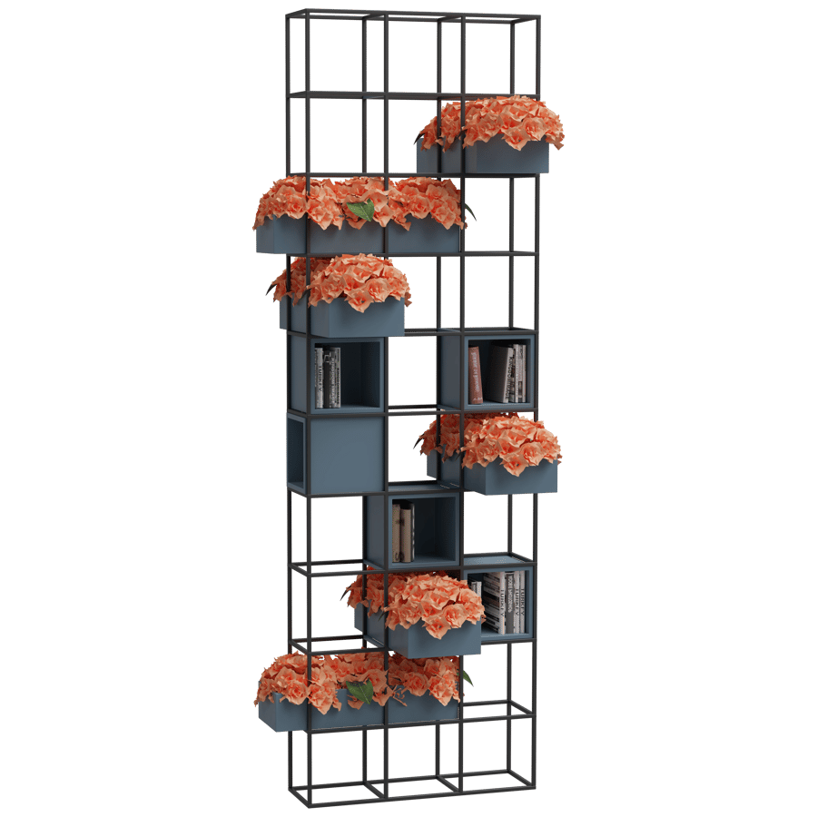 Indoor Potted Plants Rack 3D Model - A23D