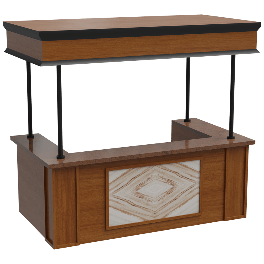 Reception Table 3D Model - A23D