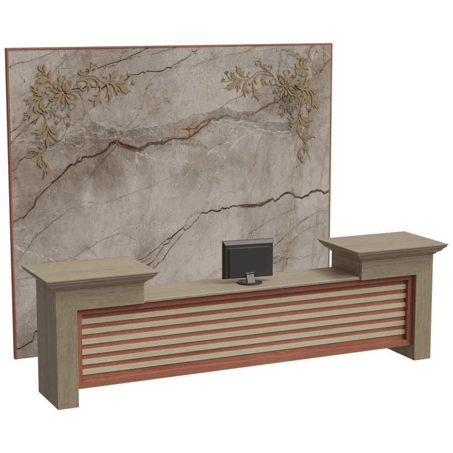 Reception Table 3D Model - A23D