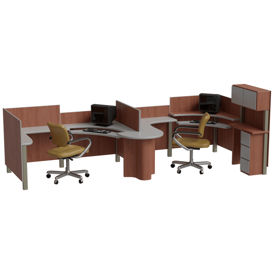 Workstation 3D Model - A23D