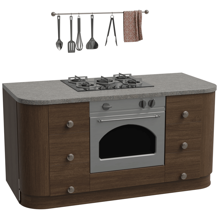 Kitchen Rack 3D Model - A23D