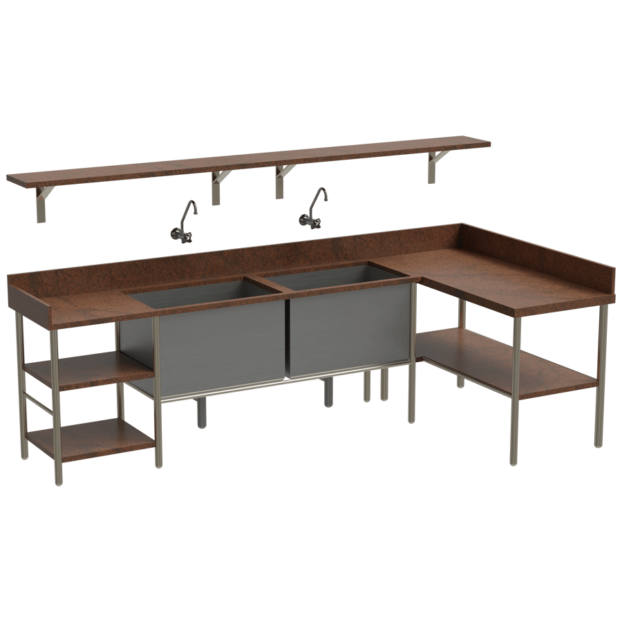 Kitchen Rack 3D Model - A23D