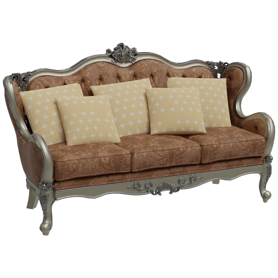 Multi Seater Sofa 3D Model - A23D