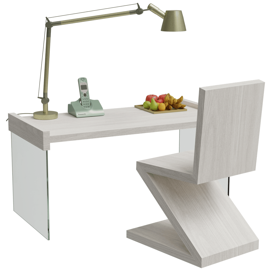 Study Table 3D Model - A23D