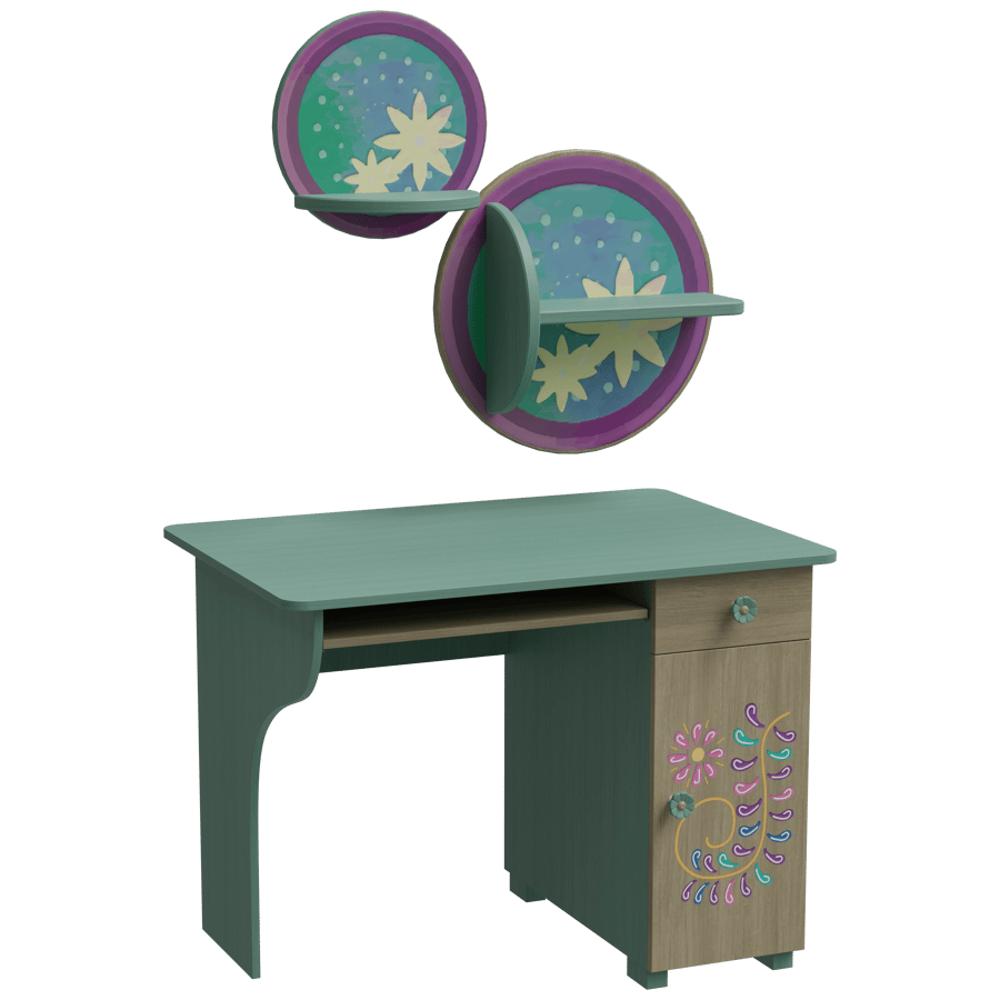 Study Table 3D Model - A23D
