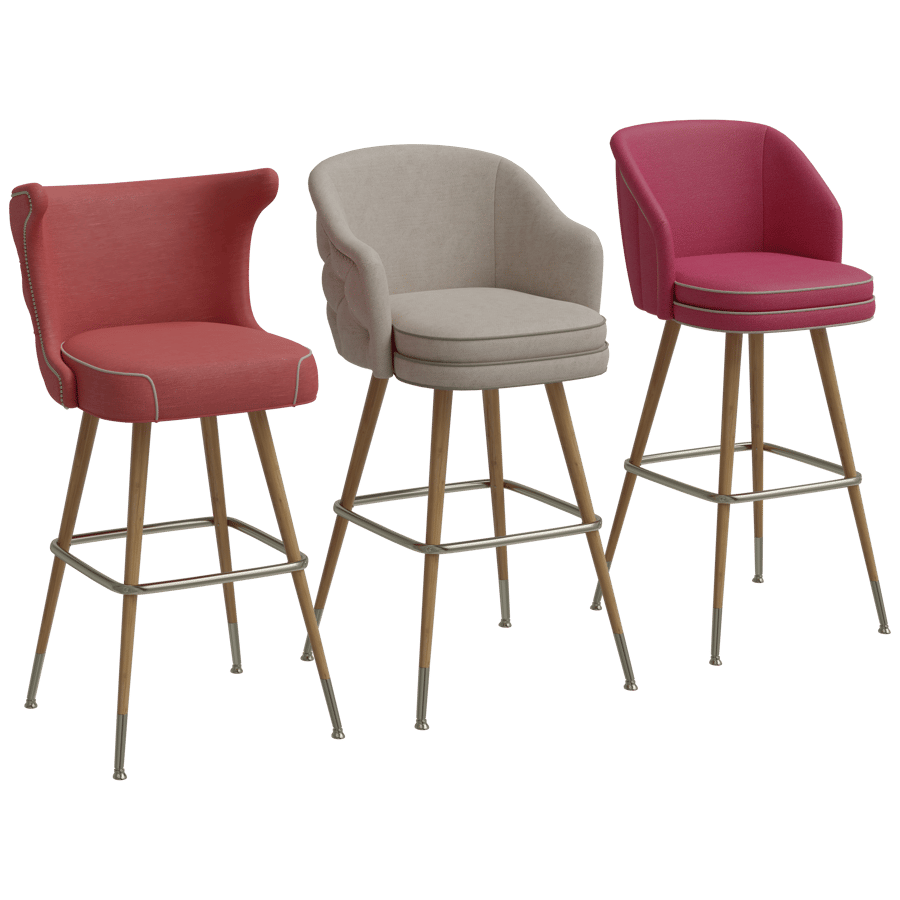 High Chairs 3D Model - A23D