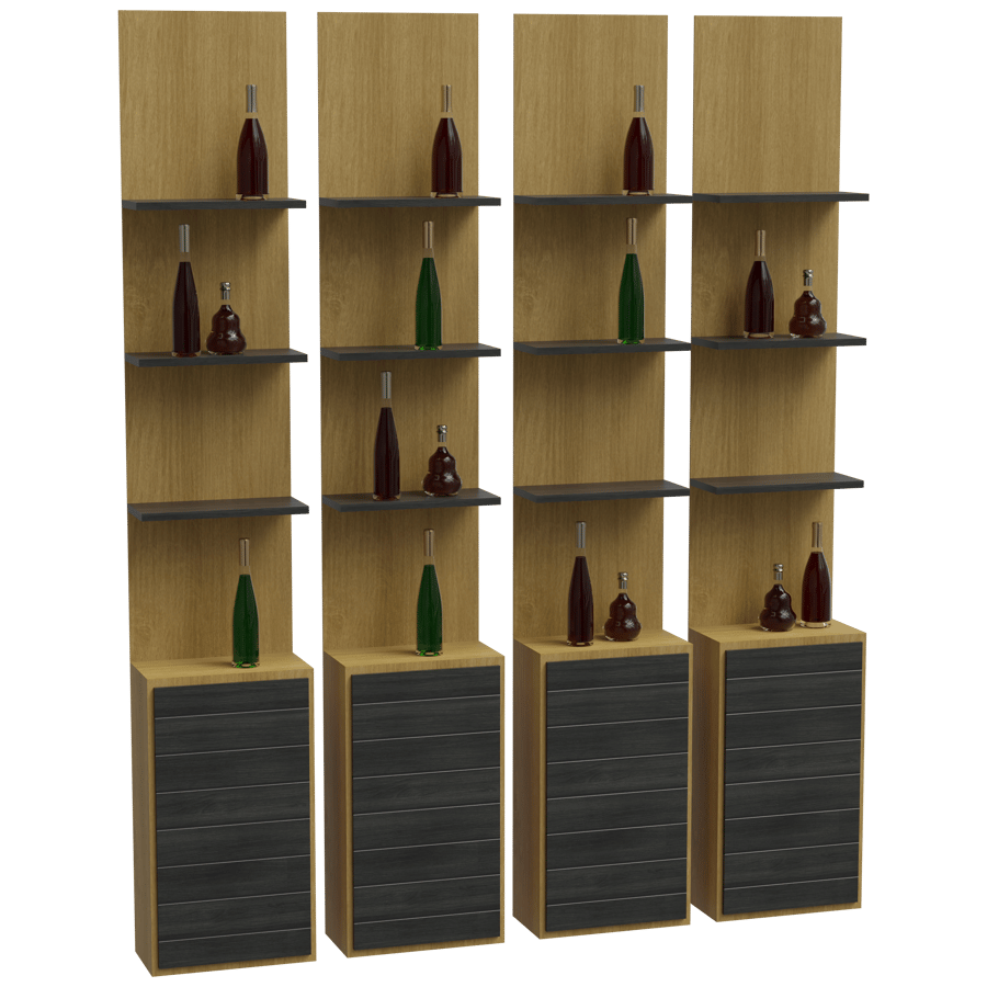 Bottles Rack 3D Model - A23D