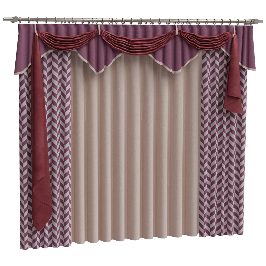 Curtain Drapes 3D Model - A23D