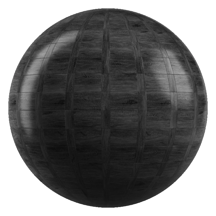 Glossy Wood Panel PBR Texture - A23D
