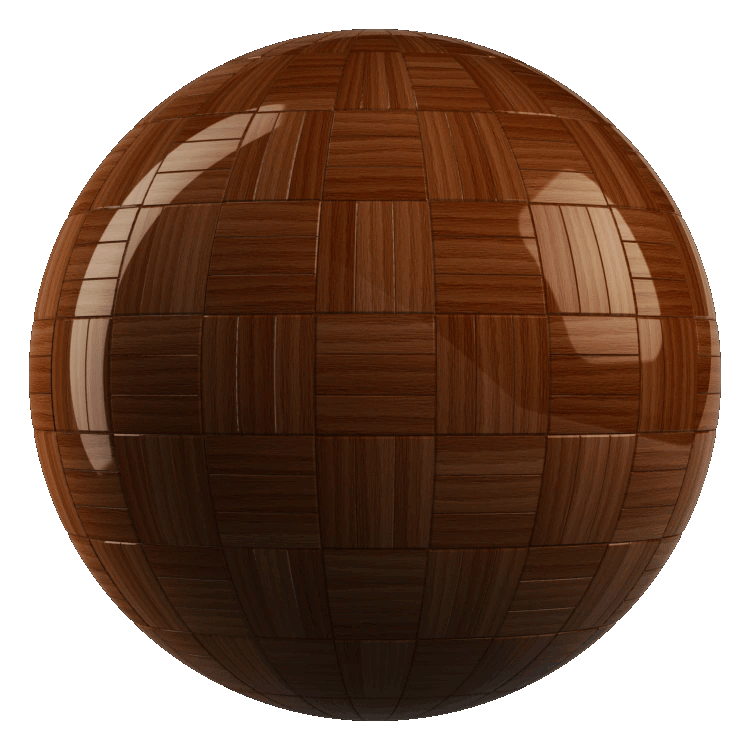 Basketweave Wood Parquet PBR Texture - A23D
