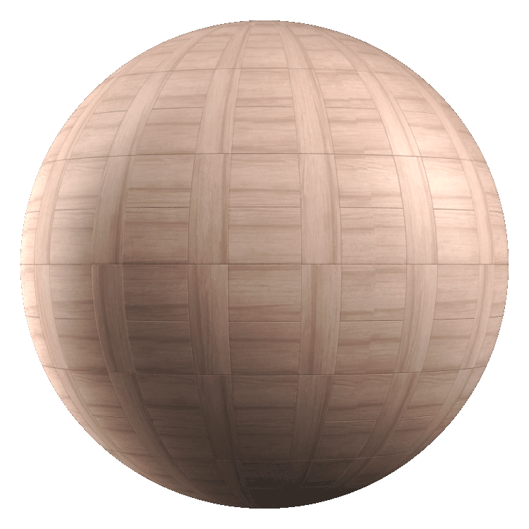 Matt Rectangular Wood Panel PBR Texture - A23D