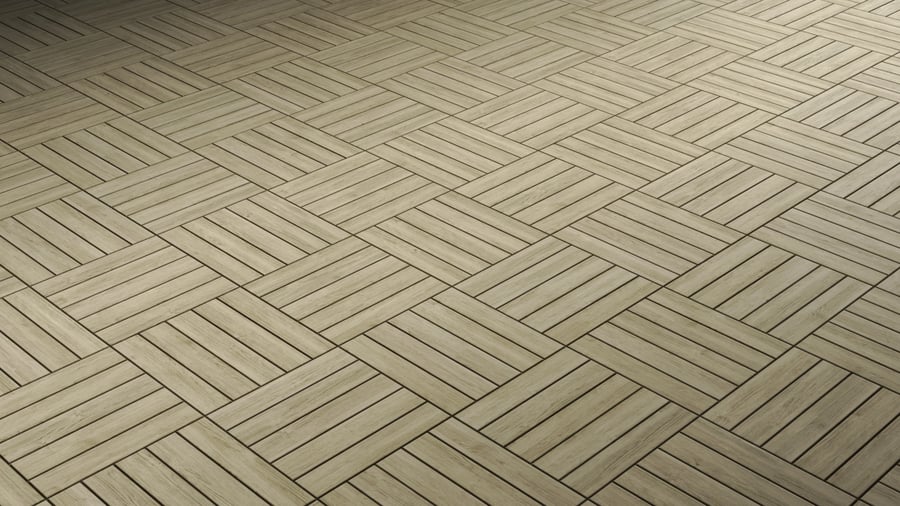 Wooden Tile PBR Texture - A23D