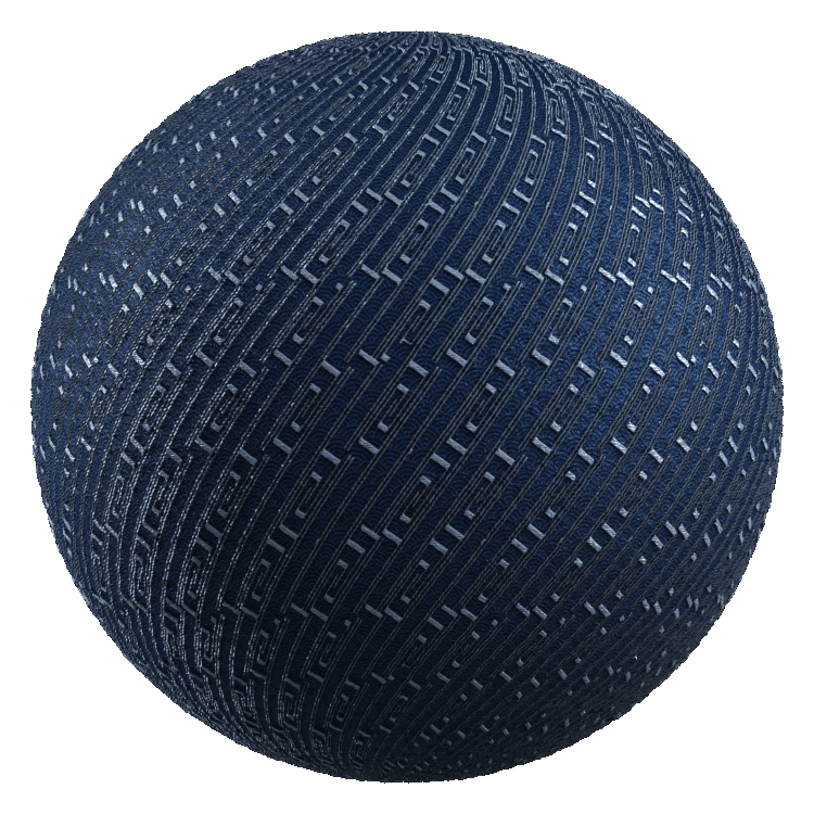 Patterned Cloth PBR Texture - A23D