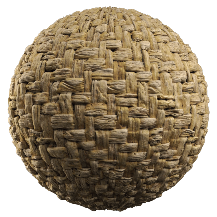 Wicker PBR Texture - A23D