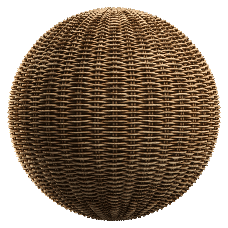 Wicker PBR Texture - A23D