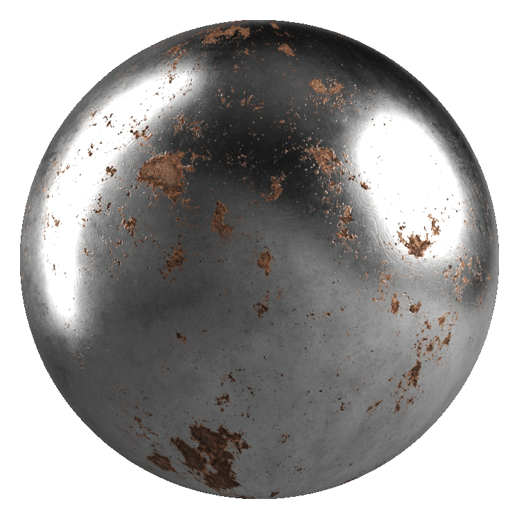 Rusted Metal Surface PBR Texture - A23D
