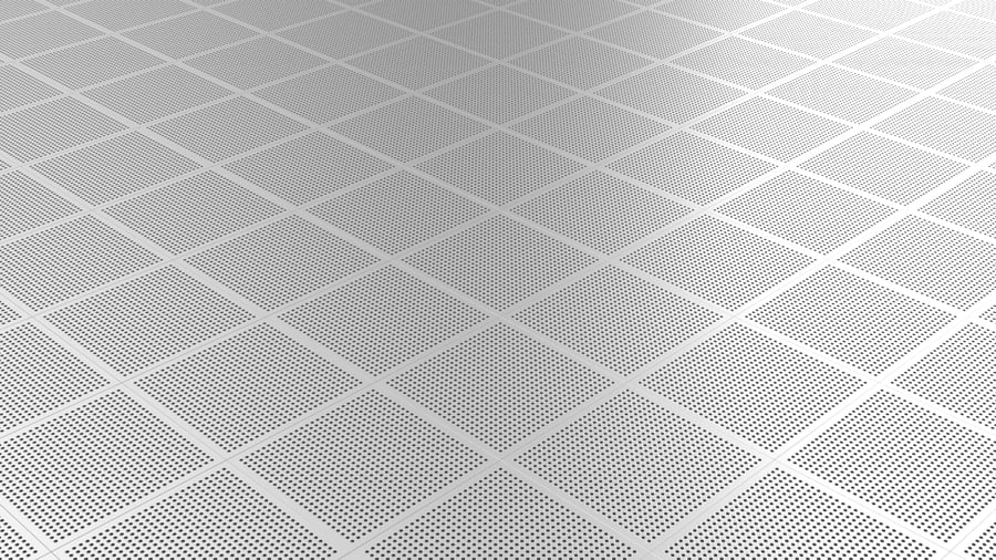 Metal Perforated Panel PBR Texture - A23D
