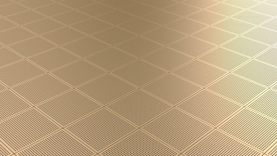 Metal Perforated Panel PBR Texture - A23D