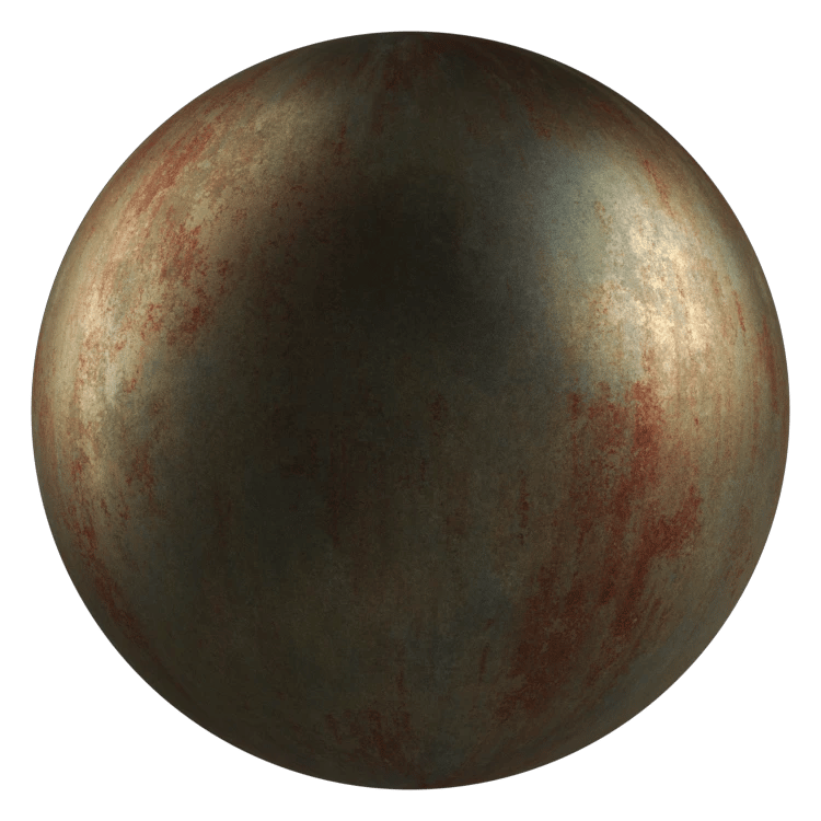 Patchy Metal Surface PBR Texture - A23D