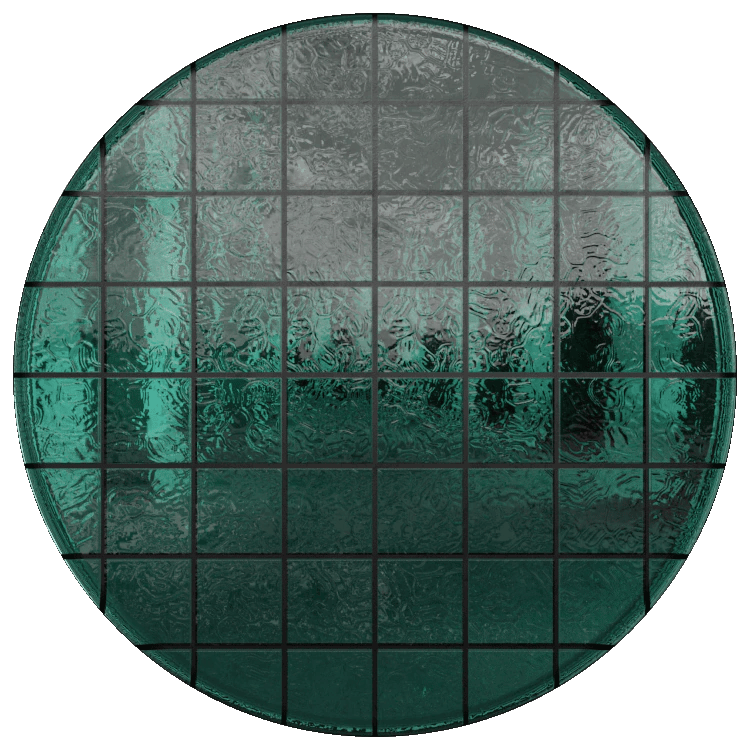 Patterned Glass Blocks PBR Texture - A23D