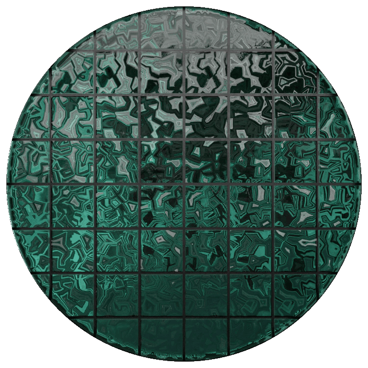 Patterned Glass Blocks PBR Texture - A23D