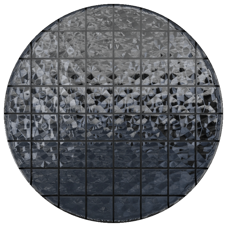 Patterned Glass Blocks PBR Texture - A23D