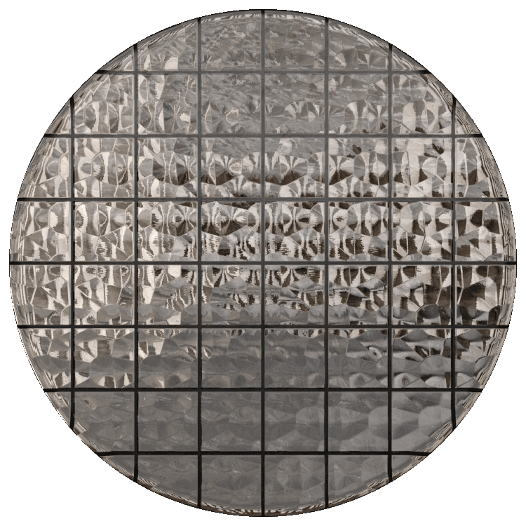 Patterned Glass Blocks PBR Texture - A23D