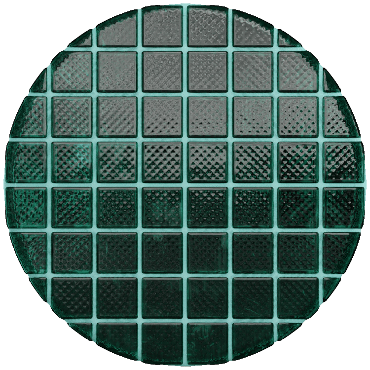 Patterned Glass Blocks PBR Texture - A23D
